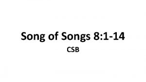 Song of Songs 8 1 14 CSB 1