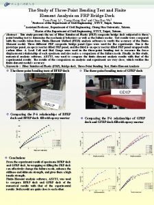 The Study of ThreePoint Bending Test and Finite