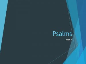 Psalms Book 4 Arrangement of the Psalms The