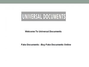 Welcome To Universal Documents Fake Documents Buy Fake