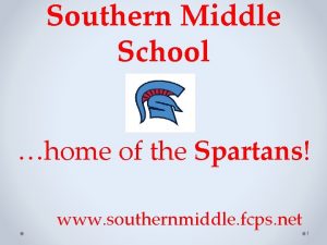 Southern Middle School home of the Spartans www