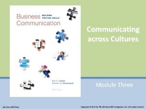 Communicating across Cultures Module Three Mc GrawHillIrwin Copyright