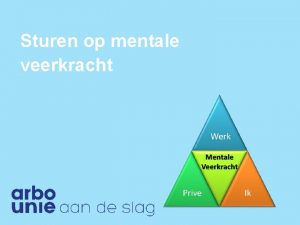 Sturen op mentale veerkracht WAT IS STRESS Vechten