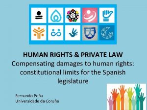 HUMAN RIGHTS PRIVATE LAW Compensating damages to human