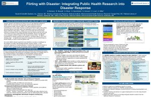 Flirting with Disaster Integrating Public Health Research into