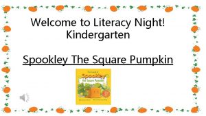 Spookley the square pumpkin comprehension questions