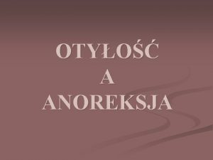 Anoreksja u mężczyzn