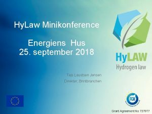 Hy Law Minikonference Energiens Hus 25 september 2018