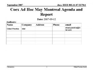 September 2007 doc IEEE 802 11 072379 r