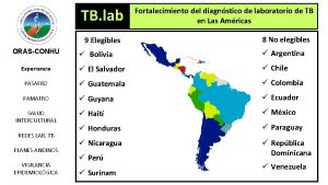 TB lab 9 Elegibles ORASCONHU Fortalecimiento del diagnstico