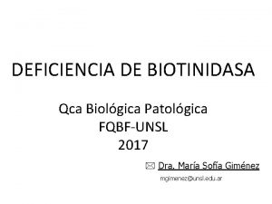 Deficit de biotina