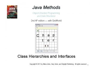 Java Methods ObjectOriented Programming and Data Structures 2