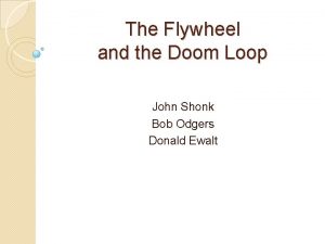 Flywheel and doom loop