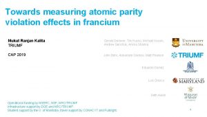 Towards measuring atomic parity violation effects in francium