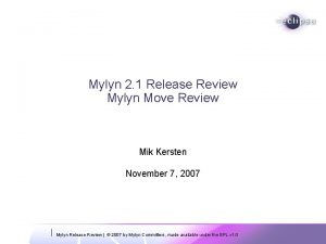 Mylyn 2 1 Release Review Mylyn Move Review