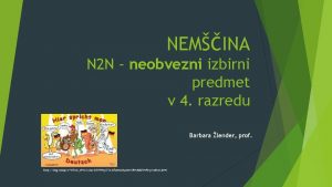 NEMINA N 2 N neobvezni izbirni predmet v