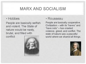 Hobbes vs marx