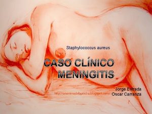 Staphylococcus aureus CASO CLNICO MENINGITIS Jorge Estrada Oscar