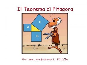 Il Teorema di Pitagora Prof ssa Livia Brancaccio