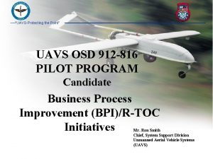 UAVSProtecting the Point UAVS OSD 912 816 PILOT