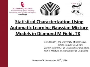 Statistical Characterization Using Automatic Learning Gaussian Mixture Models