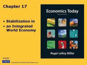 Chapter 17 Stabilization in an Integrated World Economy