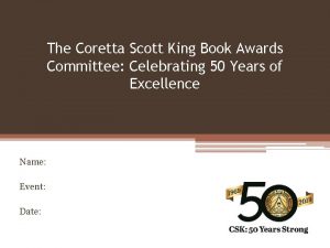 Coretta scott king award criteria