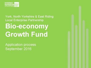 York North Yorkshire East Riding Local Enterprise Partnership