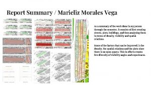 Report Summary Marieliz Morales Vega As a summary