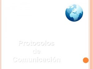 Protocolos de Comunicacin Protocolo informtica En informtica un