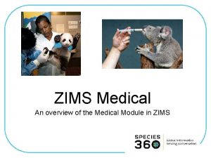 ZIMS Medical An overview of the Medical Module