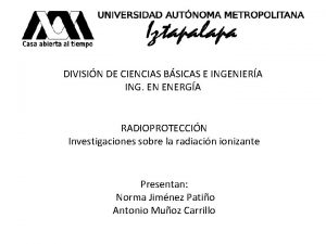 DIVISIN DE CIENCIAS BSICAS E INGENIERA ING EN