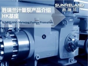 HK SUNRELAND Metering Pumps Promotion Flow Series High