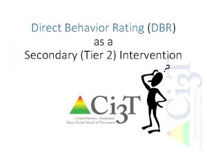 Direct behavior rating scale
