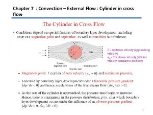 Chapter 7 Convection External Flow Cylinder in cross