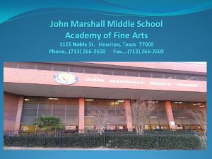 Marshall middle school houston tx