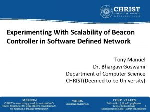 Experimenting With Scalability of Beacon Controller in Software