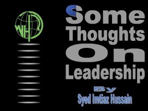 Leadership according to Peter De Lisle is the