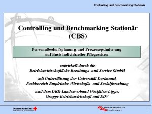 Controlling und Benchmarking Stationr CBS Personalbedarfsplanung und Prozessoptimierung