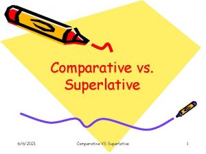 Comparative vs Superlative 662021 Comperative VS Superlative 1
