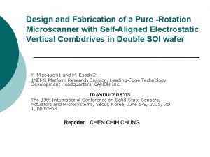 Design and Fabrication of a Pure Rotation Microscanner