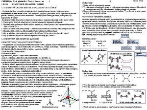 CHMIA pre 3 ro gymnzi J rsky J