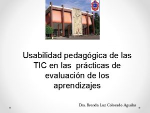 Usabilidad pedaggica de las TIC en las prcticas