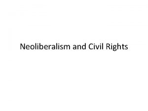 Characteristics of civil rights