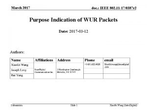 March 2017 doc IEEE 802 11 170387 r