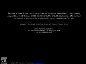 Remote ischaemic preconditioning does not modulate the systemic