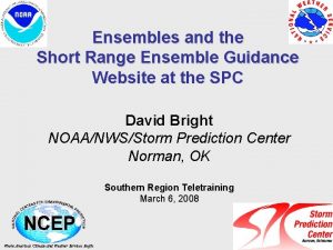 Ensembles and the Short Range Ensemble Guidance Website