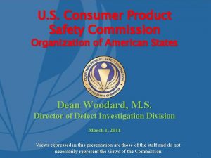 U S Consumer Product Safety Commission Organization of