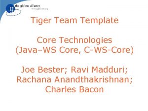 Tiger team template