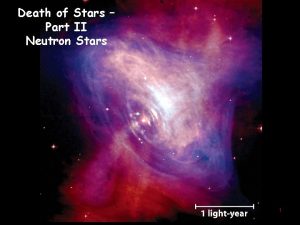 Death of Stars Part II Neutron Stars 1